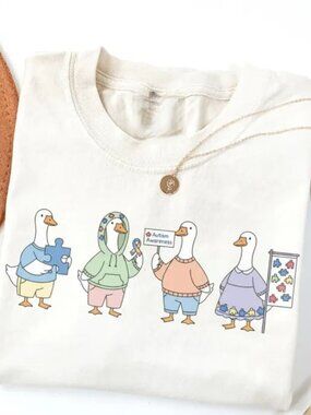 Funny Goose Shirt, Autism Awareness Shirt, Autism Month Tee